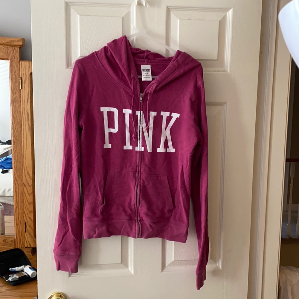 PINK zip up hoodie
